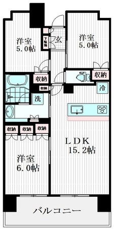 パークホームズ松戸シティフロントの物件間取画像